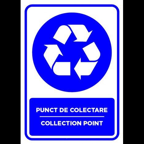 Semn pentru punct de colectare collection point